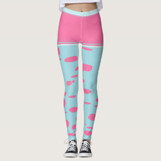 rosa punkter leggings