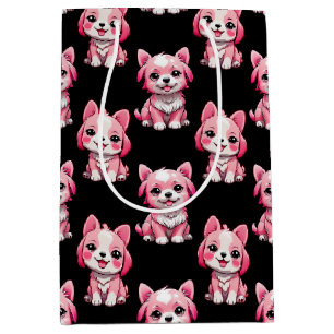 Rosa Puppy Hund Design - svart - svart