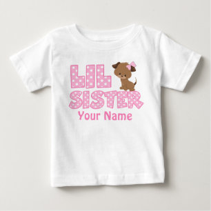 Rosa Puppy Personlig T Shirt