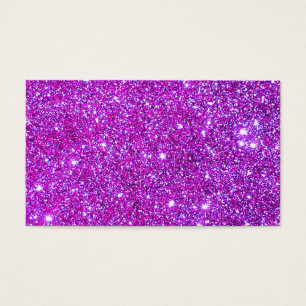 Rosa purpurfärgad Sparkly Glam glitterformgivare Visitkort