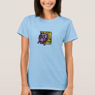 Rosa & purpurfärgad utslagsplats för t-shirt