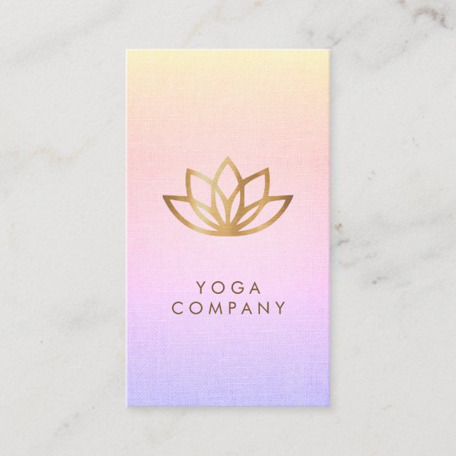 Rosa purpurfärgad vertikal visitkort för guld- (Framsida)