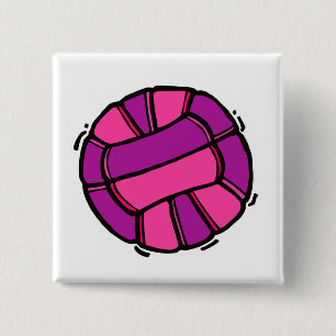 Rosa & purpurfärgad volleyboll knapp