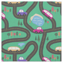 Rosa & purpurfärgade bilar - ungevägkarta