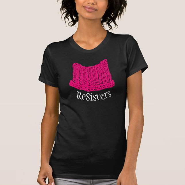 Rosa Pussyhattskjorta - ReSisters! T Shirt (Framsida)