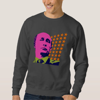 Rosa Putin Pop Art Porträtt Långärmad Tröja