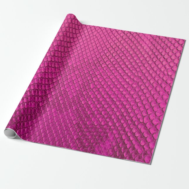 Rosa python snake skin struktur presentpapper (Utrullad)