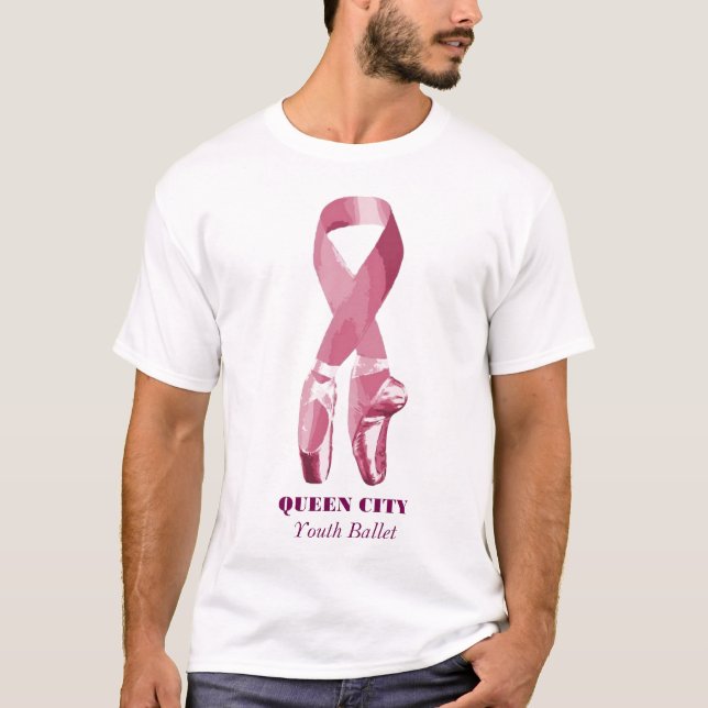 Rosa QCYB T-tröja för tänka T-shirt (Framsida)