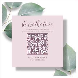 Rosa | QR-kod för Kärlek Tilläggskort