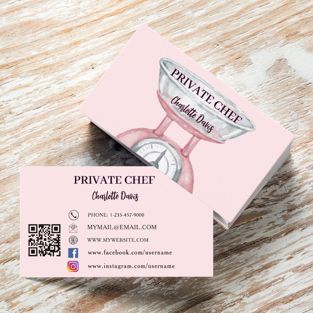  rosa  QR-kod för privat kund Visitkort (Skapare uppladdad)