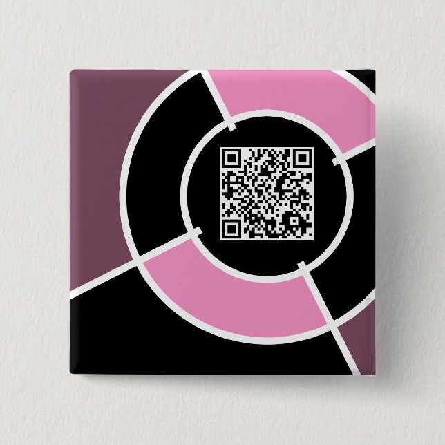 rosa QR-kod Knapp (Framsida)