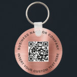 Rosa QR-kod Modern affärsverksamhet Nyckelring<br><div class="desc">Den QR-kodens moderna företagsknappskedja för Rosa erbjuder en chic och ett praktiskt sätt att marknadsföra ditt varumärke eller företag. Med ett QR-anpassade kan klienter eller kunder snabbt söka och komma åt din webbplats, medieprofiler i social eller kontaktinformation. Den mjuka bakgrunden för rosa ger elegant och skapar perfekt för mode, skönhet...</div>