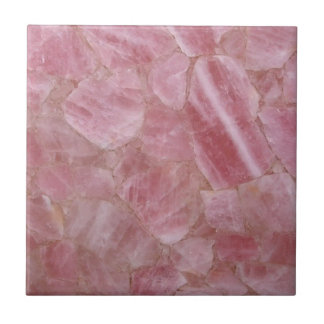 Rosa Quartzite Crystal Gemstone Skriv ut keramiska Kakelplatta