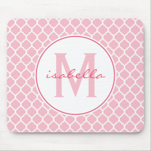 Rosa Quatrefoil Monogram Musmatta