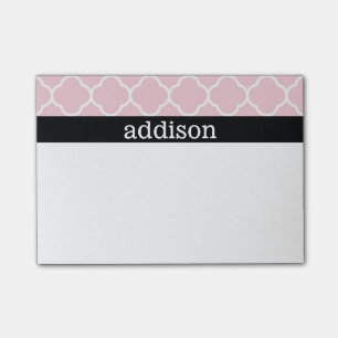 Rosa Quatrefoil - personifiera Post-it Block