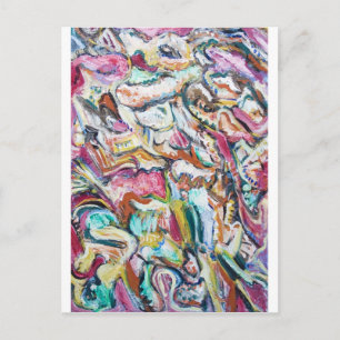 Rosa Quetzalcoatl (abstrakt expressionism) Vykort