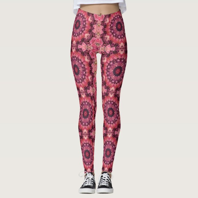 Rosa Quilt Leggings (Framsida)