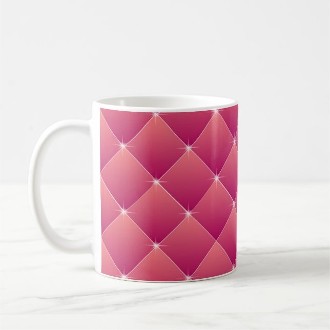 Rosa Quilted Kaffemugg (Vänster)
