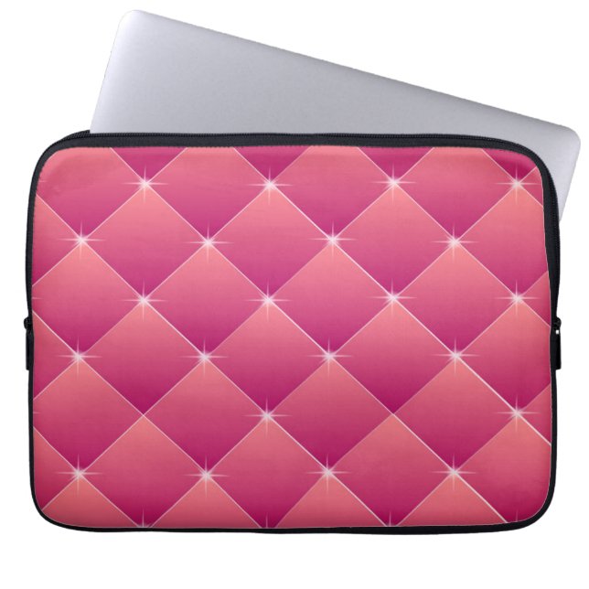 Rosa Quilted Laptop Fodral (Framsidan)