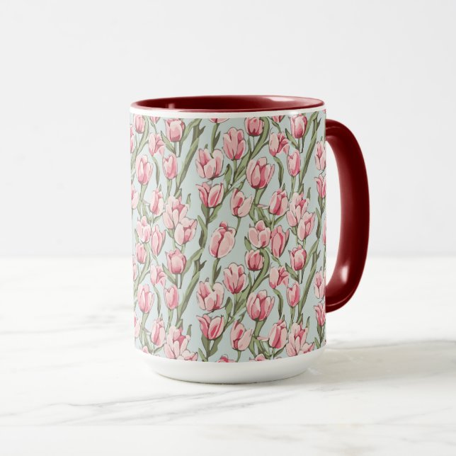 Rosa rad serenitet mugg (Framsida höger)