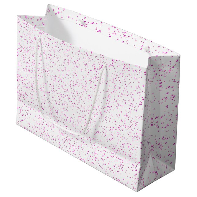 Rosa Rain Gift Bag (Framsidan Vinklad)