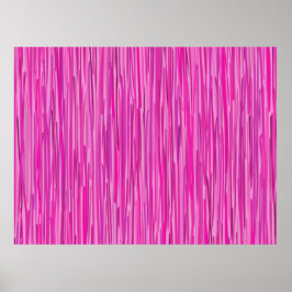 Rosa Rain Lodrät Stripe Art Poster