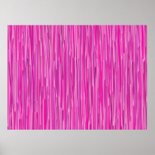 Rosa Rain Lodrät Stripe Art Poster