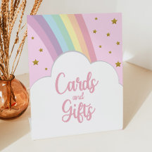 Rosa Rainbow and Stars Cards and Gifts Party Bord