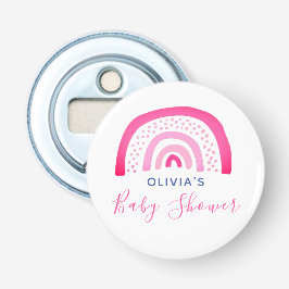 Rosa Rainbow Baby Shower Flasköppnare