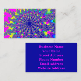 Rosa Rainbow Burst Visitkort