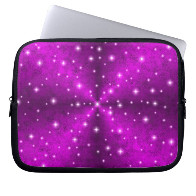 Rosa Rainbow in Elephant Skin Leather Optics Laptop Sleeve (Framsidan)