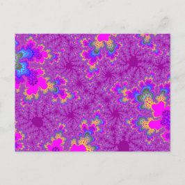 Rosa Rainbow Speckle Vykort