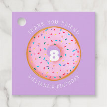 Rosa Rainbow Sprinkle Donut Birthday Photo