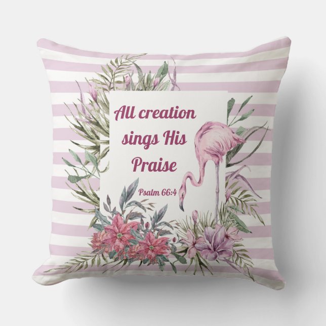 Rosa Rand All Creation Natature inspiration Pillow Kudde (Framsida)