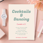 Rosa Rand Cocktails & Dancing 21:a födelsedagen Inbjudningar<br><div class="desc">Den här inbjudan är perfekt för alla som tittar att fira sin 21:a födelsedag i stil. Med unika cocktails och dans utlovar denna inbjudan en oförglömlig kväll av roligt och firande. #födelsedagsinbjudningar #födelsedagsinbjudningsmallar #födelsedagsinbjudningspriterbar</div>