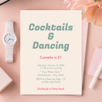 Rosa Rand Cocktails & Dancing 21:a födelsedagen