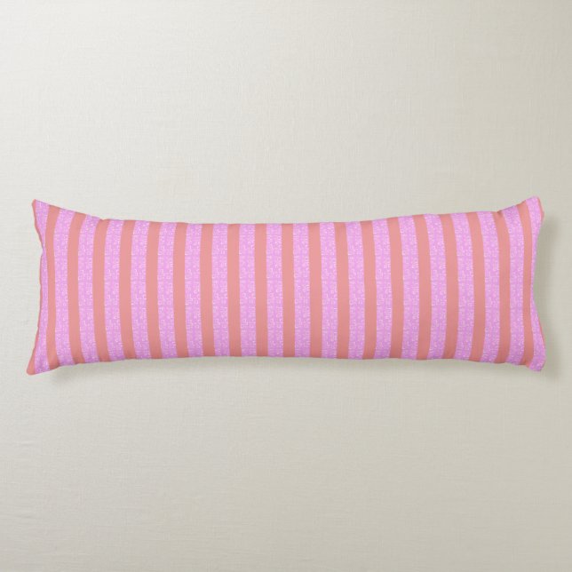 Rosa Rand College Dorm Pillow Kroppskudde (Framsidan)