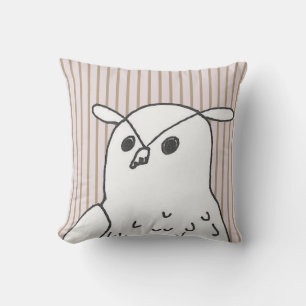 Rosa Rand Cute Bird Uggla Kudde