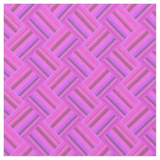 Rosa rand diagonalväv mönster tyg (Närbild)
