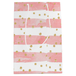 Rosa Rand | Faux Guld Confetti