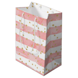 Rosa Rand | Faux Guld Confetti