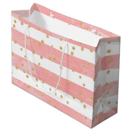 Rosa Rand | Faux Guld Confetti