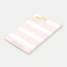 Rosa Rand Guld Faux Foil Notes