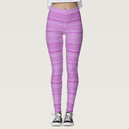 rosa rand-läder leggings