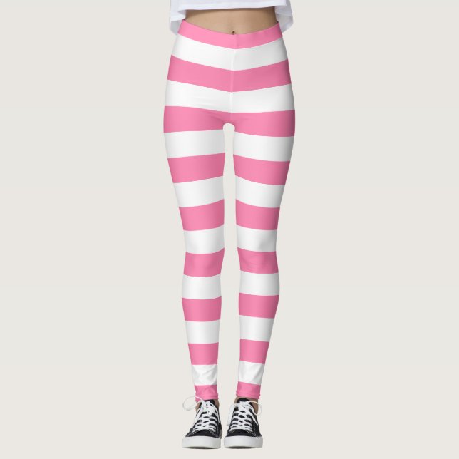 Rosa Rand Leggings (Framsida)