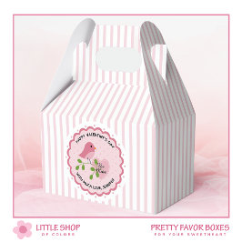 Rosa Rand Lovebird Valentine Presentaskar
