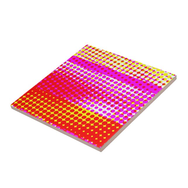 Rosa Rand Mönster Kakelplatta (Sidan)