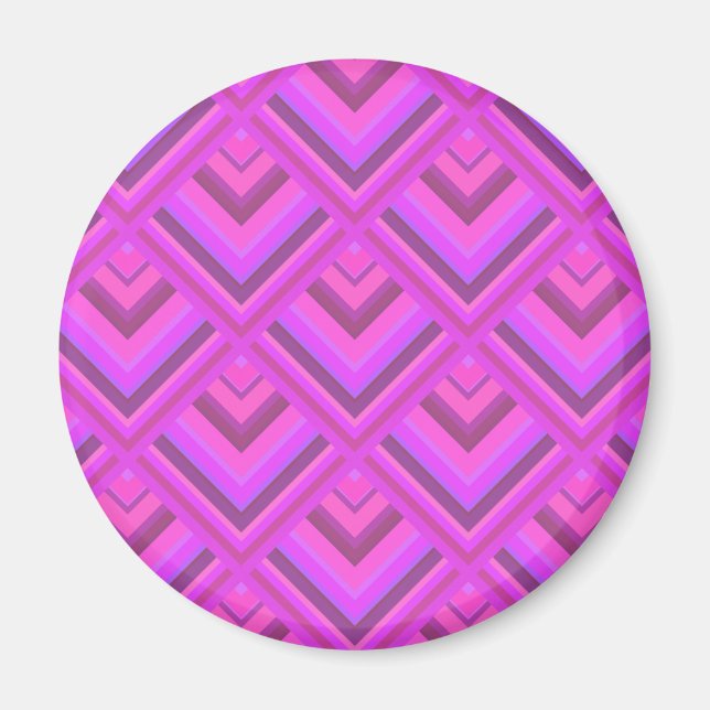 Rosa rand  mönster magnet (Framsidan)