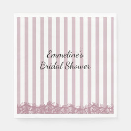 Rosa Rand och Snöre Möhippa Pappersservett