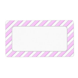 Rosa Rand på vita tomma skeppningsetiketter Fraktsedel